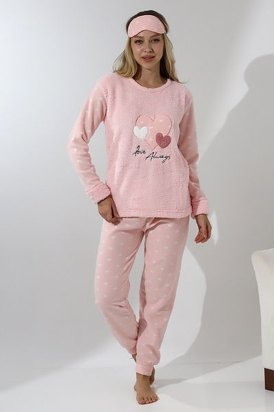 Wordex Set de pijamale pentru femei Fwn 5003 Plush Welsoft Fleece Winter Soft