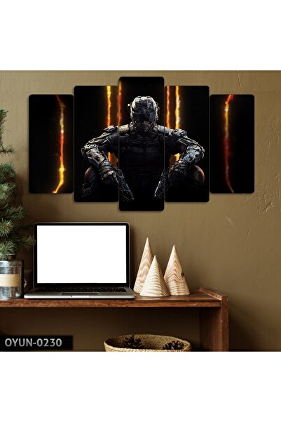 EVLOYA Call Of Duty - 5 Parçalı Tablo