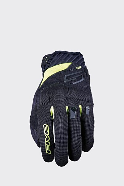 FİVE FIVE GLOVES RS3 EVO SİYAH-SARI MOTOSİKLET ELDİVEN