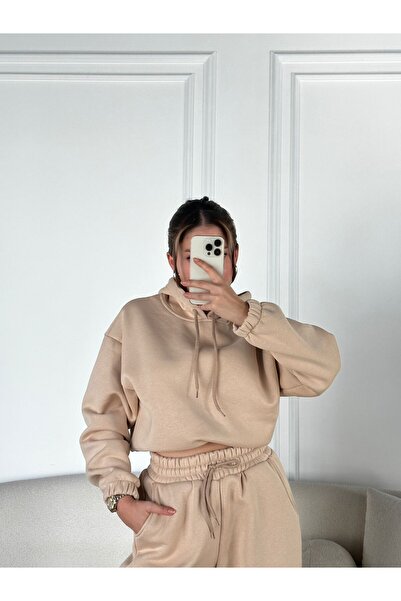 modabetce Raina Şardonlu 3 Thread Cotton 2 Piece Set