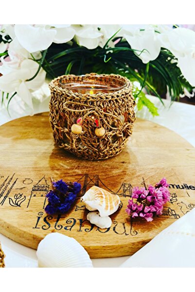 PİNKBAG Handmade Hasır Mum Kılıfı( 2 adet )