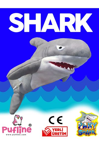 Pufline Plush Shark (40 CM) Handmade