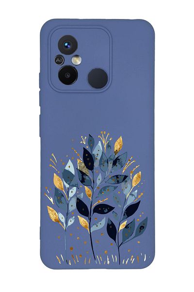 Merwish غطاء حماية من السيليكون متوافق مع هاتف Xiaomi Redmi 12c من الداخل مخملي بنمط سبايك أرجواني