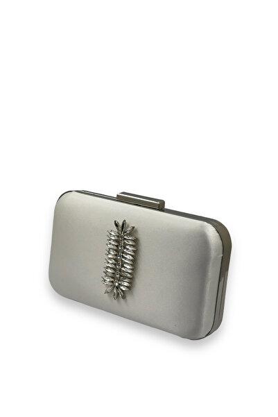 Biçanta Перламутр Колір екрю Атлас Гумус Футляр Гумус Камені Вечірня сукня Сумка Нічна сумка Дугун Нісан Портфель