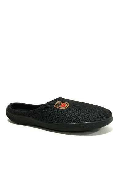 GEZER Black Gray Carpet Top Anatomical Comfort Slippers