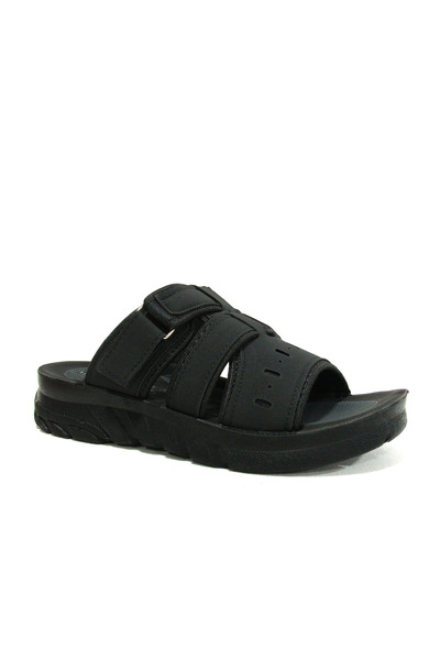 Apella Maxvel Siyah Cırtlı Tank Anatomik Comfort Terlik