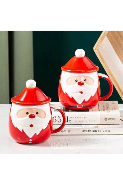 Verona Proje Porselen Kupa Bardak - Noel Baba ve Yılbaşı Temalı