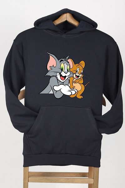 Özçıpa Hediye Hanorac supradimensionat cu glugă Tom și Jerry