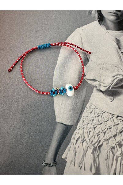 Hazeran accessories Cam Nazar Boncuklu Marteniçka Şans Bileklik