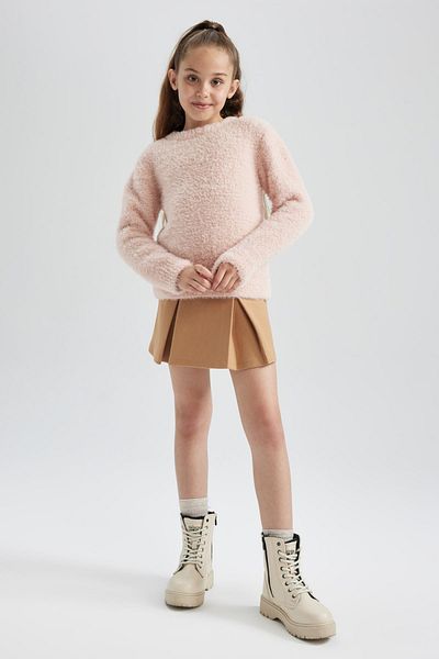 DeFacto Girl's Regular Fit Crew Neck Sweater Y2640A623Wn