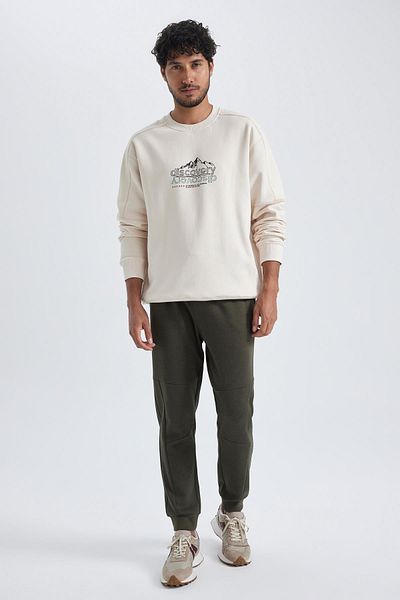 DeFacto Φούτερ με λαιμόκοψη Discovery Channel Oversize Fit Crew A5352ax23au