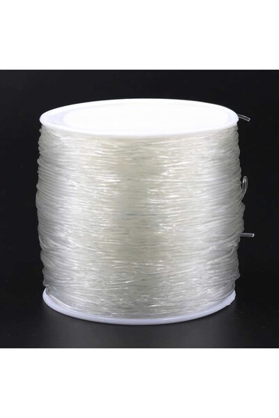 Selderesi 50 Metre Şeffaf Renk 1mm Lastikli Misina ipi Tesbih ve Bileklik Yap...