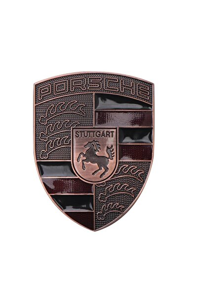 idealaksesuar Porsche Kaput Logosu Metal Renkli - Logo Arma - Porsche Colourf...