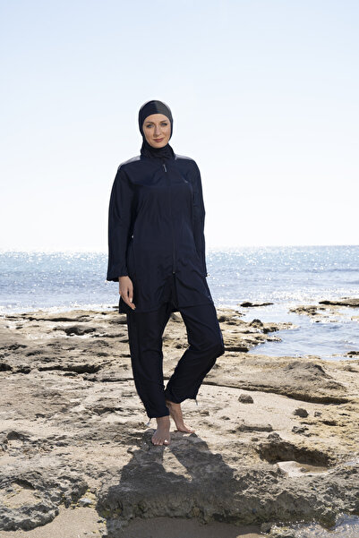 Estiva Γυναικείο ολόσωμο παντελόνι Hijab μαγιό με φερμουάρ