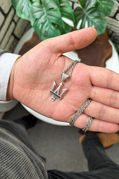 cheetah quality Mızrak Ucu Özel Yapım El İşçiliği Burgu Zincir Erkek Kolye