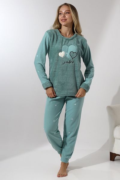 Wordex Set de pijamale pentru femei Fwn 5005 Plush Welsoft Fleece Winter Soft