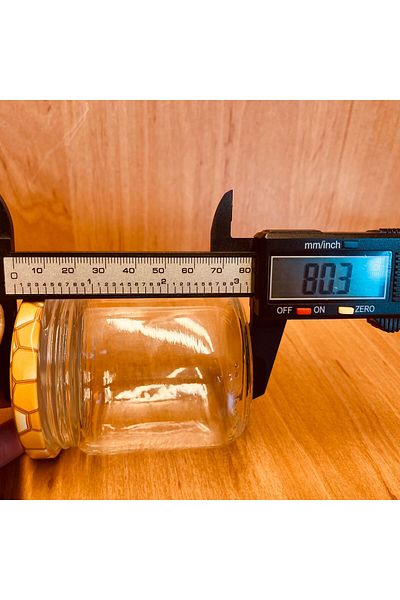 Juniberry 3 Pieces Honey Jar with Metal Lid Glass Jar 3x210cc