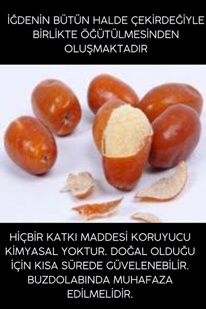 Emine türk anneli Annemeli Iğde Ve Çekirdeği Tozu ( Iğde Unu ) 100 gr Cam Kavanoz % 100 Doğal Günlük Taze Öğütülür
