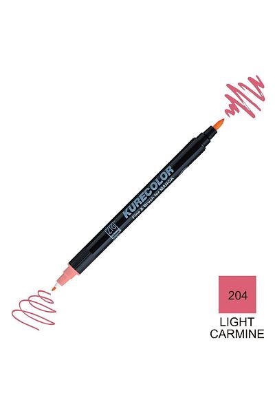 supertrend Zig Kurecolor Mangaca Fine&Brush Double Sided Pen CNKC-2200 No 204 Light Carmine