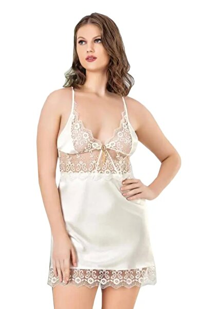 Viselya Camasa de noapte Ecru Marime Plus