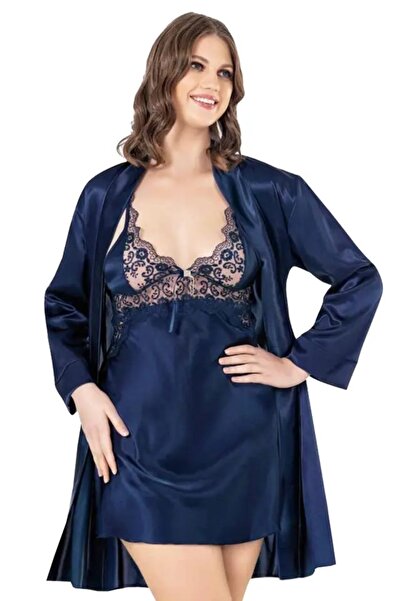Viselya Σετ νυχτικό φόρεμα σε μεγάλο μέγεθος