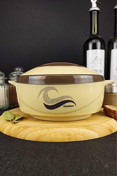 Digithome Food Thermos with Stainless Steel Chamber 1000 ml Beige - Ckr3149 C320.025