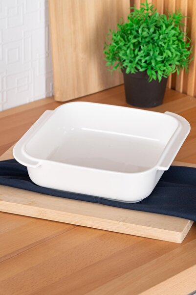 ACAR Bianco Perla Kare Fırın Kabı - 24 cm