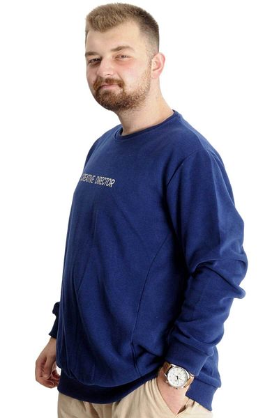 ModeXL Ανδρικό κύπελλο ιδρώτα μεγάλου μεγέθους Indigo - Creative Director 23167