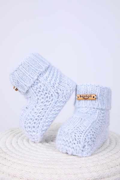 Babyhola Girl Boy 100% Knitwear First Step Booties 0-6 months Newborn Boxed Gift 8008