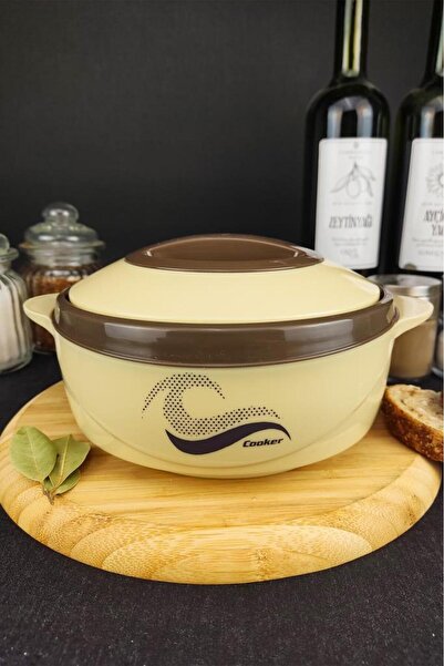 Digithome Food Thermos with Stainless Steel Chamber 1000 ml Beige - Ckr3149 C320.025