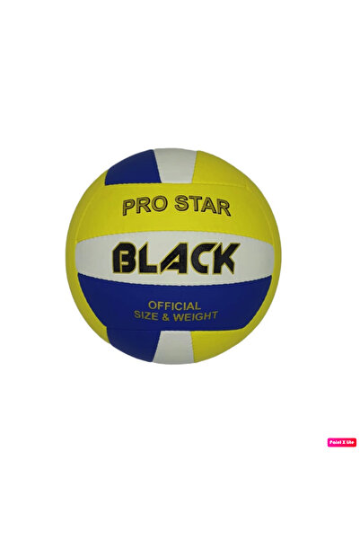 BLACK كرة الطائرة University Pro Star 4 طبقات رقم 5 270 جرام 18 قطعة كرة طائر...
