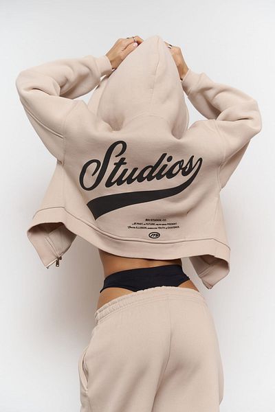 MAİ COLLECTİON Studios Crop Bone Trainingsanzug