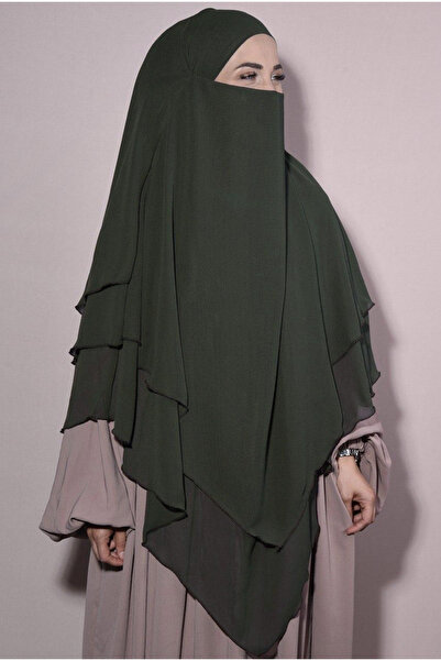 özlem giyim TESETTUR 3-LAYER SCRAMBLED WITHOUT SCRAMBLESS SUFLE KHIMAR