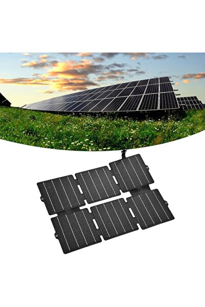 Teknoband Güneş Enerji Paneli 40w Güç, Katlanır Portatif Usb Portlu Suya Daya...