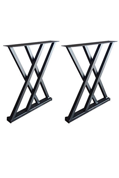 CVTdesign Sehpa Ayağı Masif Ahşap Kütük Orta Sehpa Ayakları Metal Ayak