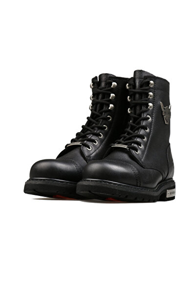 Harley Davidson Siyah Erkek Botu 025M100553-Black-Derı