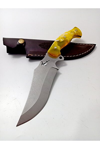 göcen El yapımı Epoksi Kabzeli Paslanmaz Çelikten Kamp Bıçağı