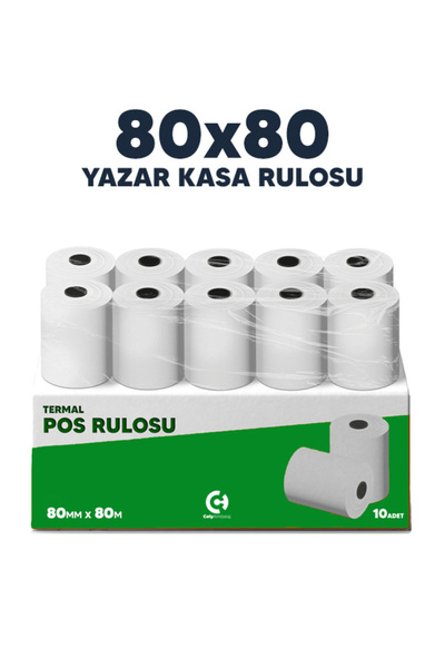 Köhler 80X80 Adisyon Rulosu / Yazar Kasa Rulosu / Yazıcı Rulosu / Adisyon Kağ...