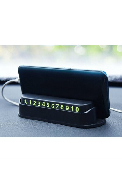 C9 Universal Araç Içi Park Telefon Numarası Fosforlu Numaratör Oto Cam Kartı