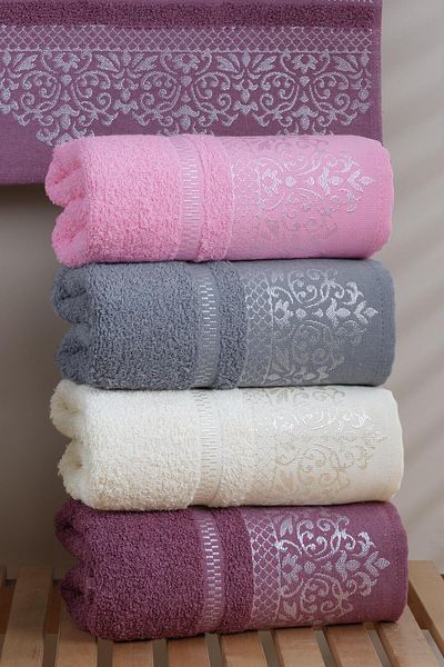 Cotonila View | Set of 4 50x90 cm Hand & Face Towels | Cotton
