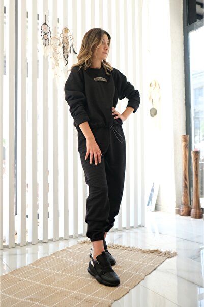 LAMANTE BASIC SİYAH SWEATSHIRT