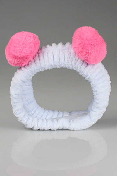 Toyaş Ανοιχτό μπλε ροζ βελούδινο κορδόνι μακιγιάζ με βελούδινο κορδόνι για τα μαλλιά