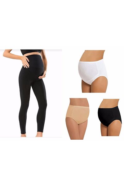 bonbonetti chocolate baby&kids Corset ușor fără cusături pentru femei, cu ajustare în talie, jambiere negre de maternitate 1 adă, pantaloni de maternitate, cadou