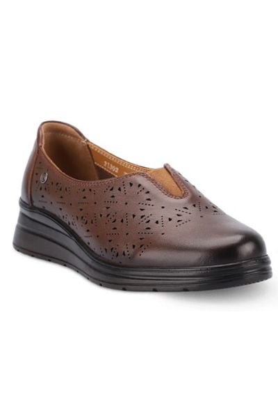 Forelli MELS-H 21302 Forelli Genuine Leather Full Orthopedic Wide Fit Casual Shoes Suitable for Scalloped Feet