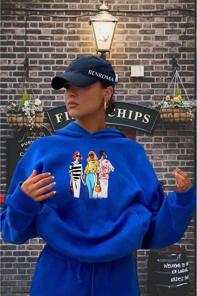BENROMA Φούτερ με κουκούλα Unisex Character Printed Saks