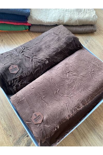 Nilbutik 2-pack Bamboo Krash Shawl