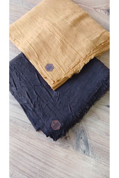 Nilbutik SHAWL SECRET 2 Lİ BAMBU KRAŞ ŞAL