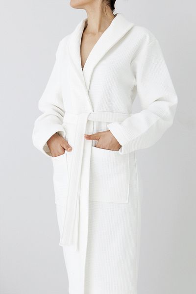 BOOVI Iris - Unisex, Şalyaka Form, Refined with Natural Methods, 100% Cotton Quality Bathrobe