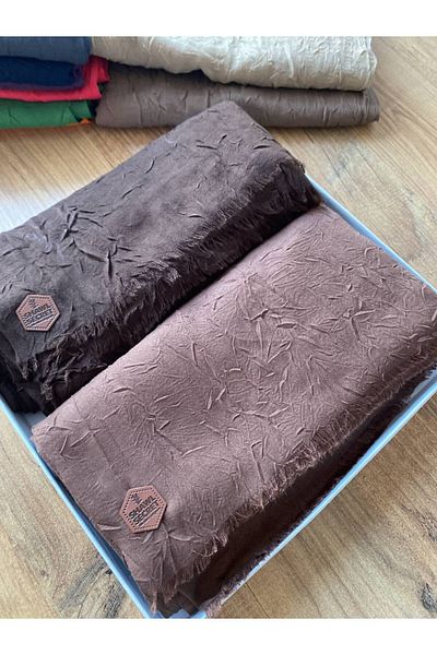 Nilbutik 2-pack Bamboo Krash Shawl