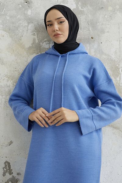 InStyle İvona kapucnis kötöttáru ruha - kék